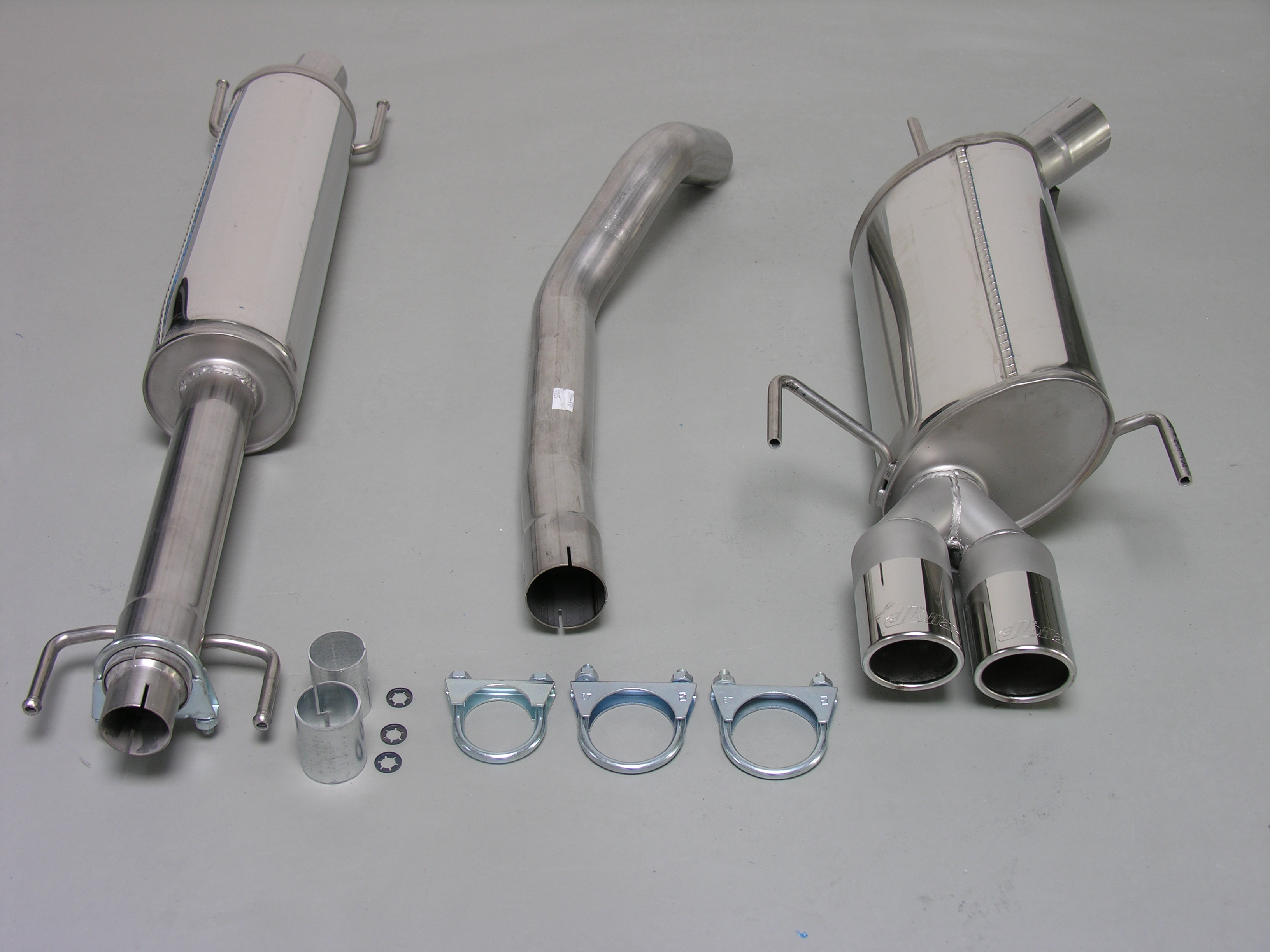 Stainless Steel - Exhaust systems for Opel / Vauxhall  Corsa C & Tigra B  Tailpipe design  2x80mm