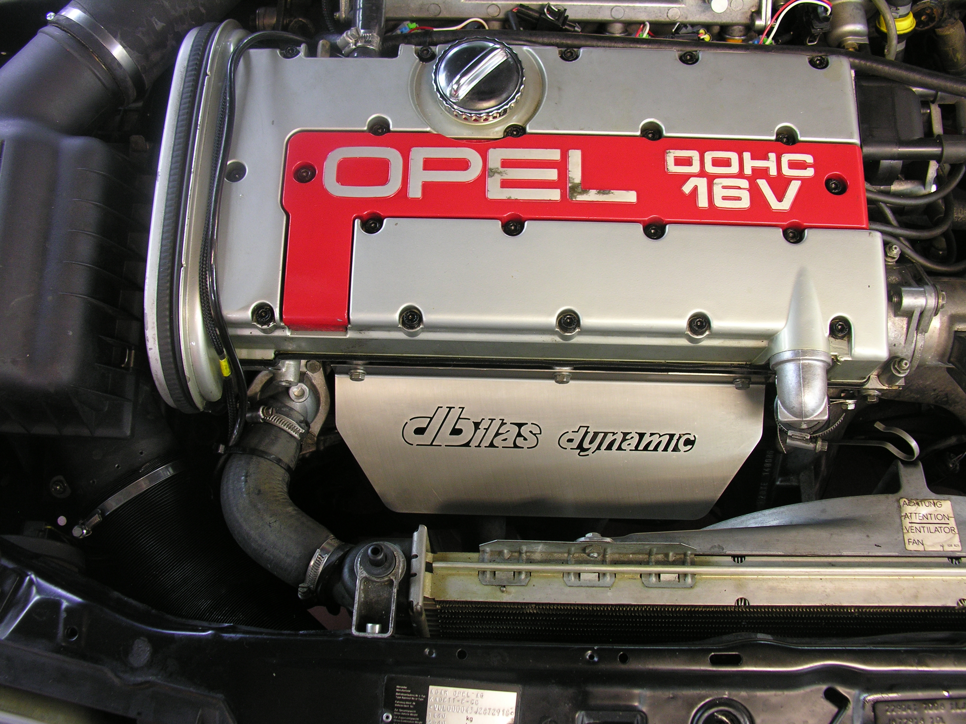 Hitzeschutz Opel Kadett E, Astra F, Vectra A, Calibra AC20XE